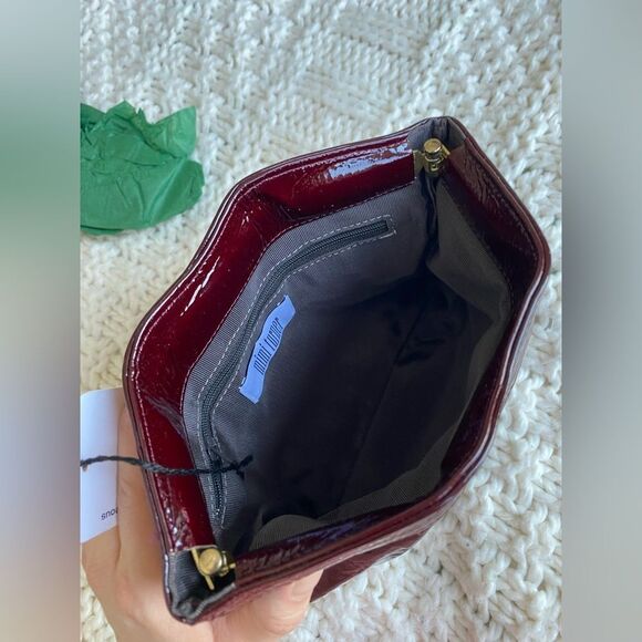 1990s/ 80s New With Tags Mimi Turner Burgundy Red Clutch Bag